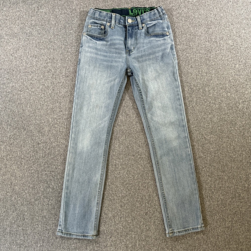 Levi's 510 Boys Jeans Size 12‎ Regular W26 L27 Light Wash Slim Skinny Denim